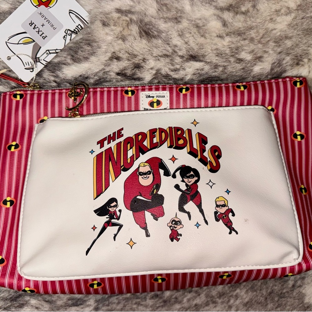 The Incredibles Red and White cosmetic bag
